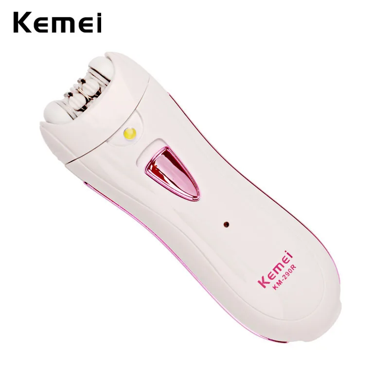 

Kemei Wet Dry Women ShaverFemale Epilator Shaving Machine Lady Hair Removal Trimmer Epilator for Face Bikini Body Leg Underarms