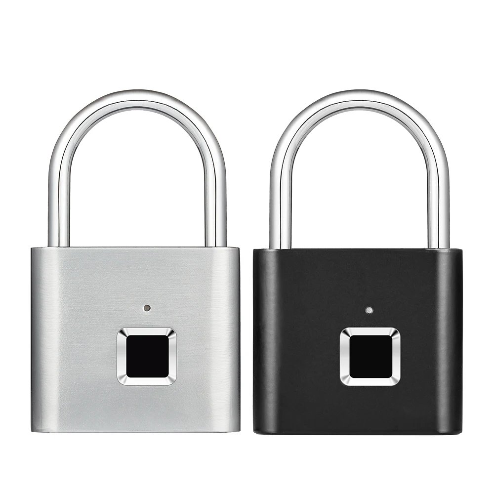 Умный Замок с отпечатком пальца, USB Перезаряжаемый электронный домашний Противоугонный замок для безопасности, замок для двери, замок для багажа - Цвет: kit 1
