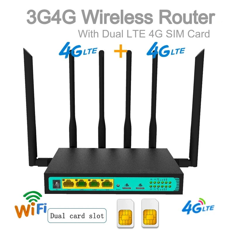 Wi-Fi-роутер HUASIFEI 2 Sim-карты 300 Мбит/с два слота PCIE | Компьютеры и офис