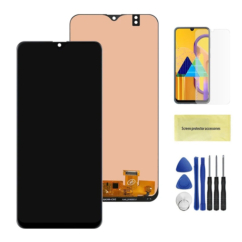 Black Для samsung Galaxy A20 A205 SM-A205F ЖК-дисплей сенсорный экран дигитайзер Замена для samsung A20 A205 A205F экран дисплея - Цвет: Black
