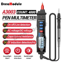 

A3003 Digital Pen Multimeter Professional 4000 Counts Smart Meter with NCV AC/DC Voltage Resistance Capacitance Testers