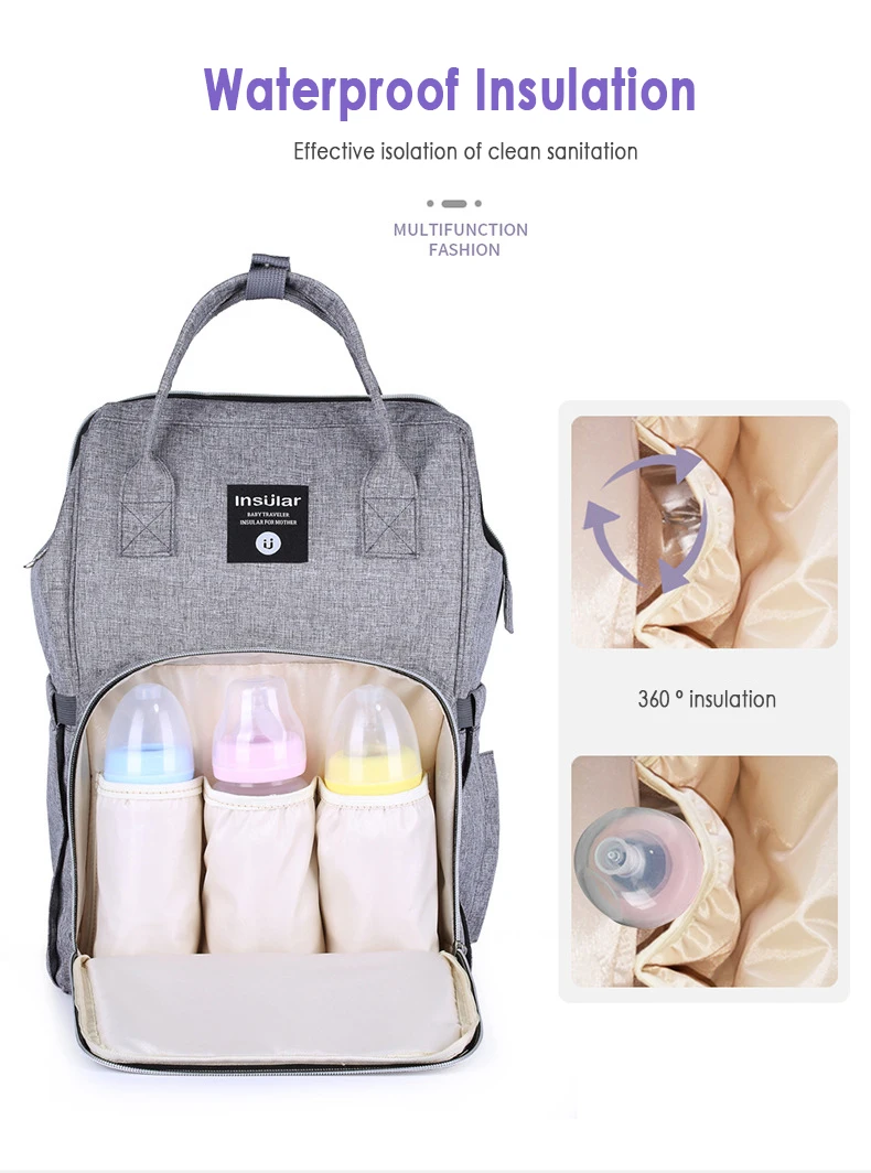 Модная сумка для подгузников для мам, водонепроницаемая сумка для подгузников с usb зарядкой, дорожный рюкзак для коляски, сумка для кормления с несколькими карманами