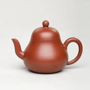 

"KingTeaMall" Yixing Teapots "Si Ting" 140cc, Dahongpao Red Mud Teawares Teasets Teatools for Gongfu Tea, Teaware Gifts