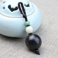 Натуральный Pipal Tree Seed брелок ручной работы Плетение мужские и женские брелоки для пар пара Ebony настраиваемый кулон