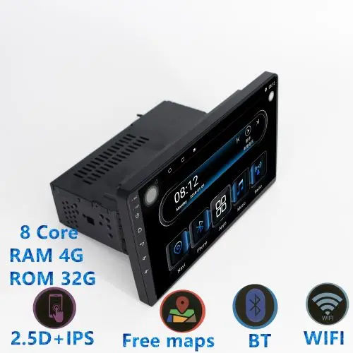 8CORE RAM4G ROM32G 8 ядерный Ram4g Rom64g с DSP Carplay 1din Android9.1 автомобильный стерео радио 4G Универсальный Автомобильный мультимедийный плеер для kia toyota - Цвет: 8CORE RAM4G ROM32G