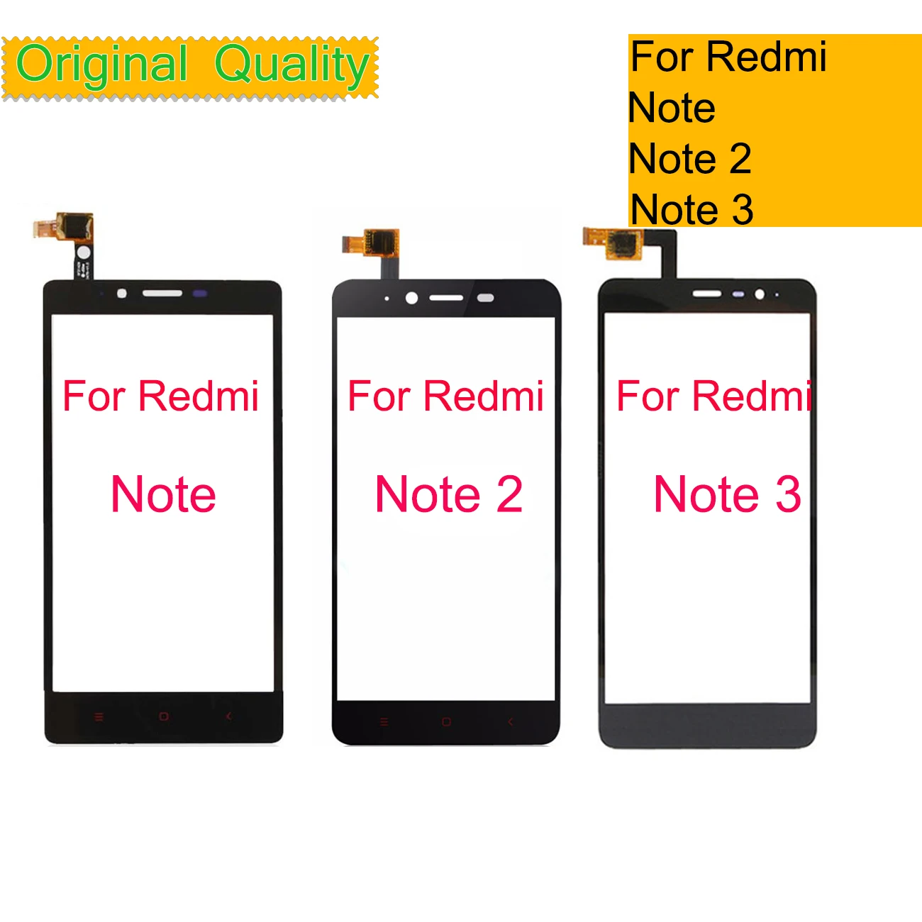 Для Xiaomi Redmi Note 2 Note 3 сенсорный экран дигитайзер Сенсорная панель сенсор переднее внешнее стекло Note2 сенсорный экран без ЖК-дисплея