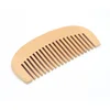 1pc Small Pocket  Wood Comb Natural Peach  Wood Comb for  Women Men Kids Travelling  Wood Healthy Massage Hair Care Tool 4
