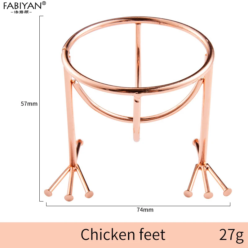RG Chicken Feet Держатель для косметики, подставка для блендера, 17 стилей, подставка для хранения, подставка для сушки, губка для макияжа, пустые металлические инструменты, 1 шт - Цвет: RG Chicken Feet