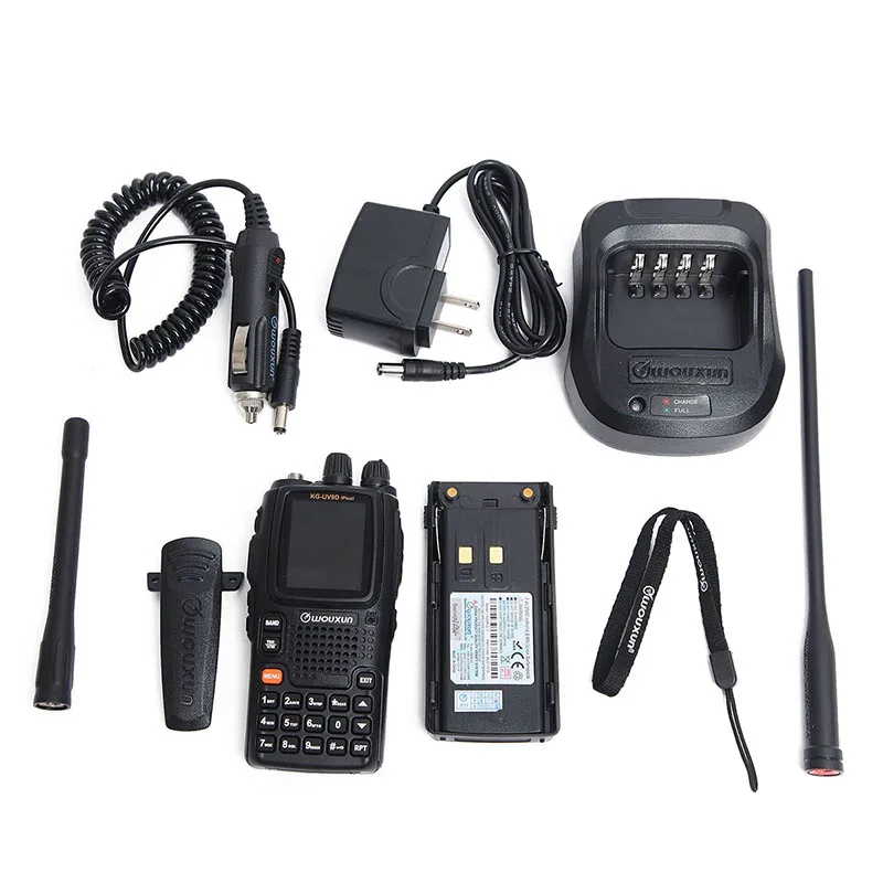 Wouxun KG-UV9D Plus Walkie Talkie CB радиостанция приемопередатчик многодиапазонный Воздушный диапазон частоты 108-136 МГц полицейский 350-390 МГц UV-9R - Цвет: 1pcs