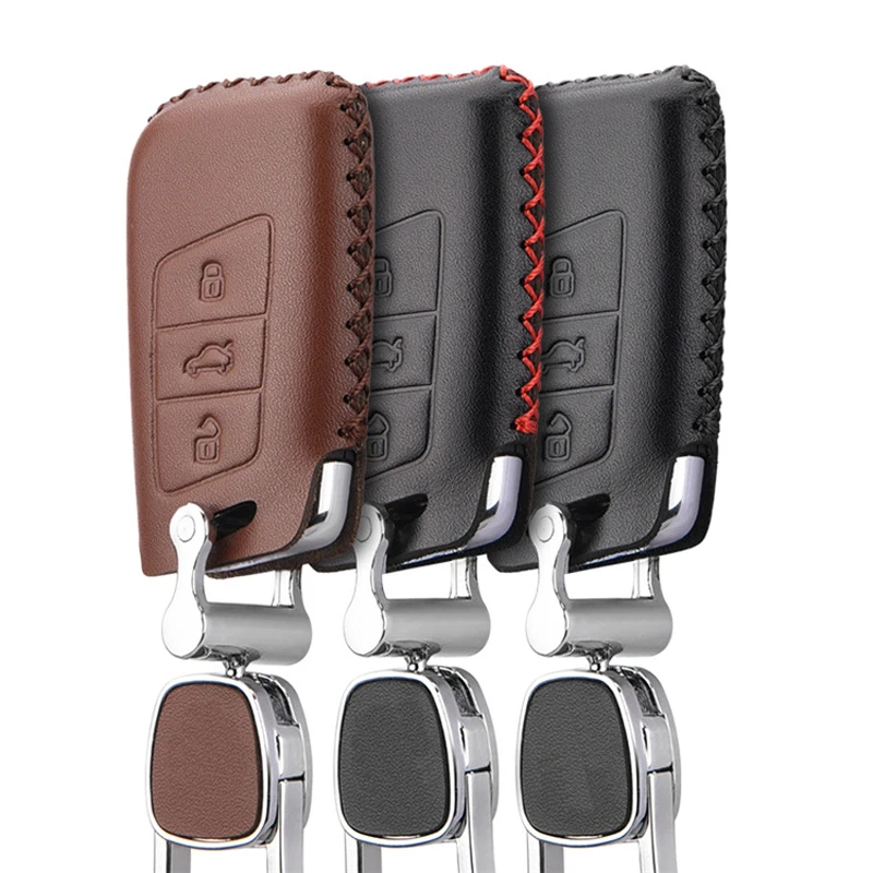

1Pcs for Volkswagen New Magotan Weilan B8L 2017-18 Leather Key Cover Car Modification Key Case Buckle Decorative Accessories