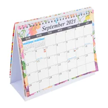 

1Pc 2022 Calendar English Desk Calendar Countdown Schedule (Assorted Color)