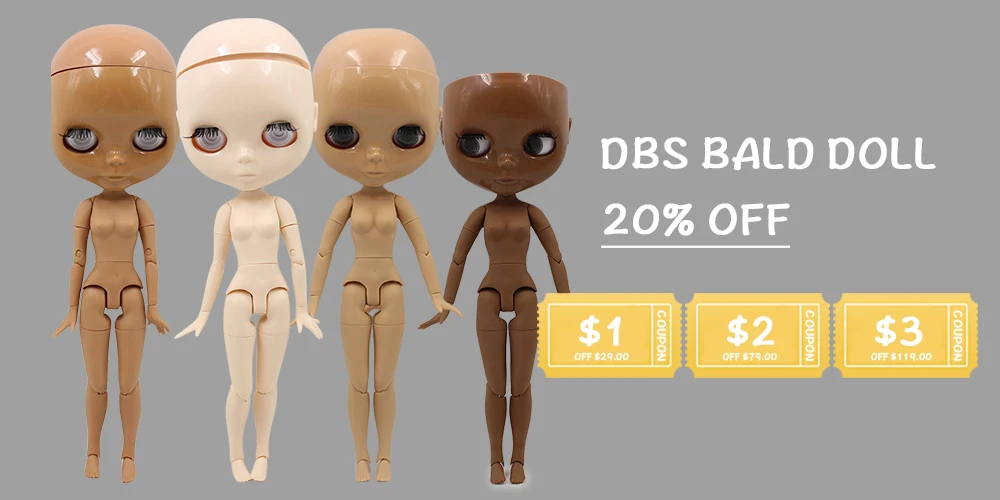 DBS blyth doll icy rbl scalp and dome wavy hair wig for DIY custom green hair purple hair blonde hair anime toy
