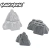 Marumine Stone Rock Panel Irregular Rockery Constructor Garden City Buildings Classic Bricks MOC Educational Toys For Children 1