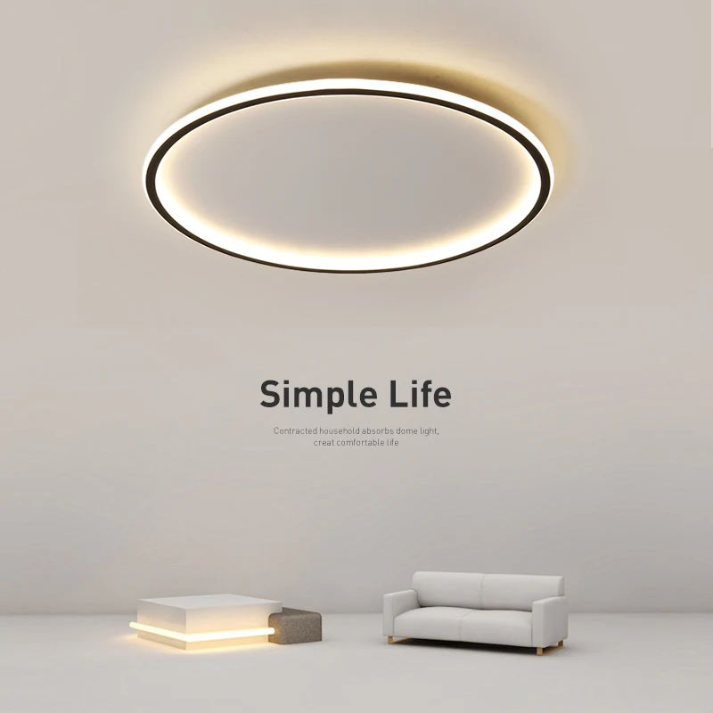Modern led ceiling lamp lighting simple ultra-thin Nordic round Ceiling lighting acrylic living room bedroom ceiling light