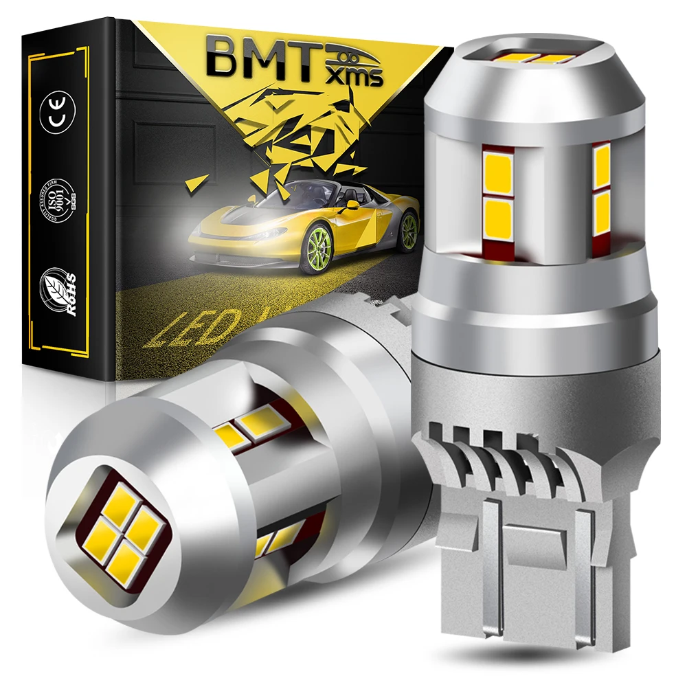 Дневные ходовые огни BMTxms 2 шт. T20 7443 W21/5 Вт светодиодсветодиодный дневные Canbus для