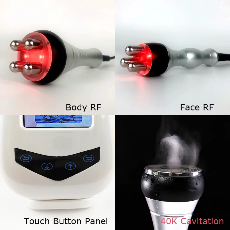 Новая 40K кавитация ультразвуковая машина для похудения красота RF Радиочастотное омоложение подтягивание кожи подтягивание против морщин