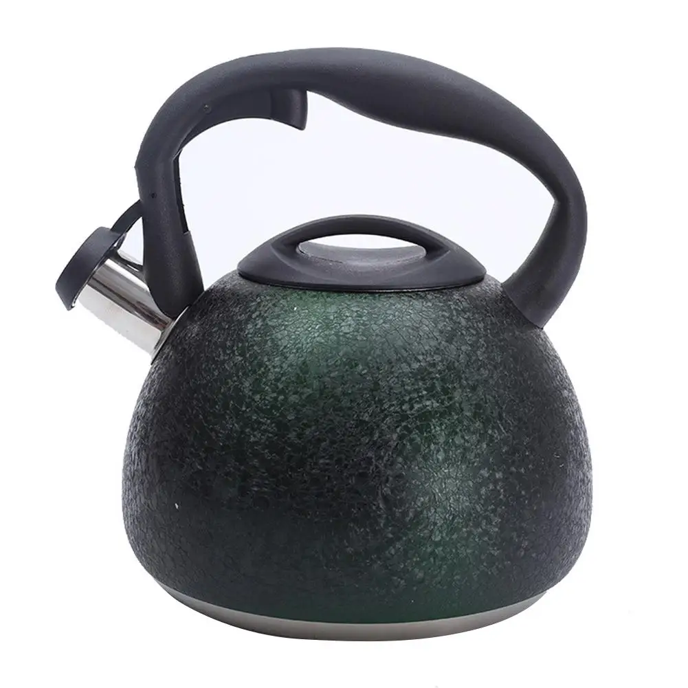 Goede 3L Outdoor Camping Rvs Koffie Fluitketel Waterkokers Inductie Fornuis Fluitje Thee Water Pot Huis Keuken