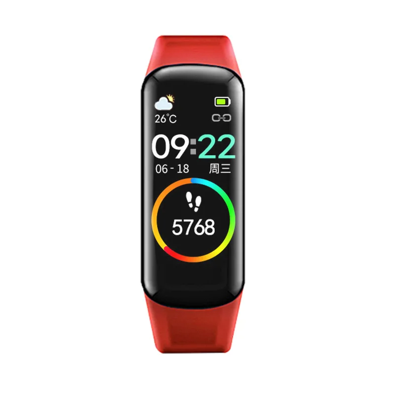 Smart Bracelet 1" AMOLED Colorful Screen Heart Rate Fitness Tracker Bluetooth Waterproof Sport Smart Band Health Wristband 