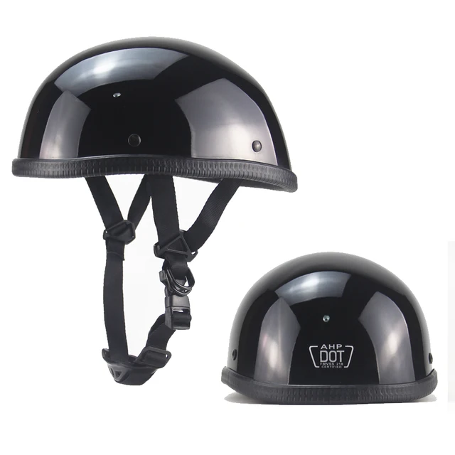 Retro DOT Motorcycle Helmet Light Half 