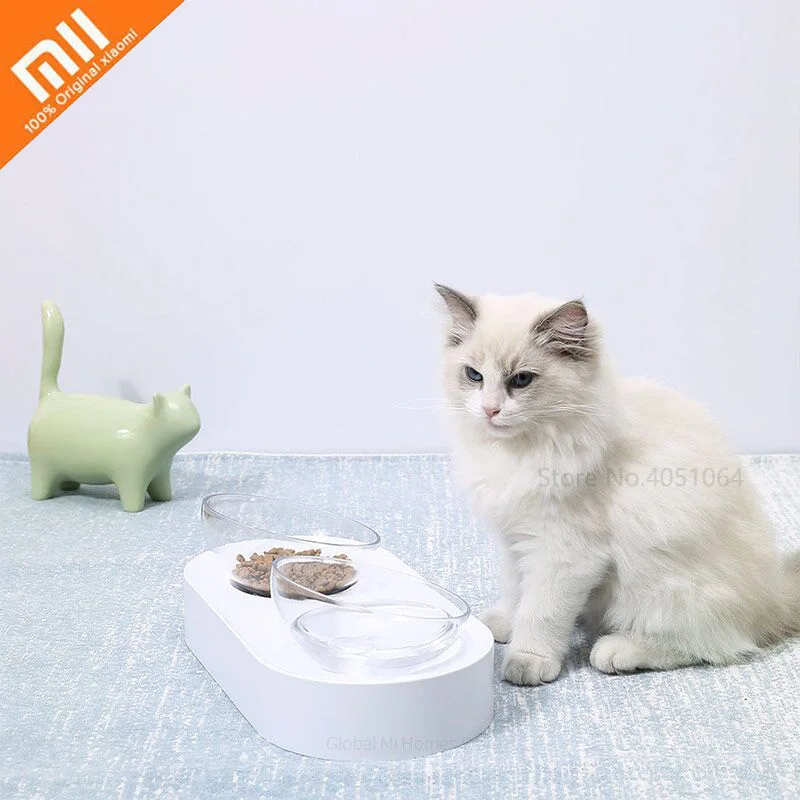 Xiaomi PETKIT миски для домашних животных регулируемые двойные миски для подачи пищи и воды вместе двойного назначения чашка для воды для щенков кошек товары для домашних животных