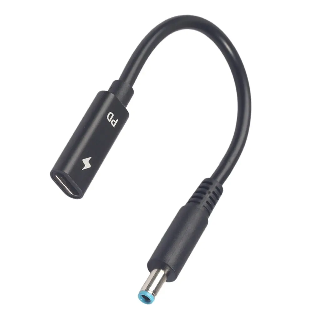 Type C Female to HP4506 Male Power Adapter Cable with PD Chip For Laptop Charger 5