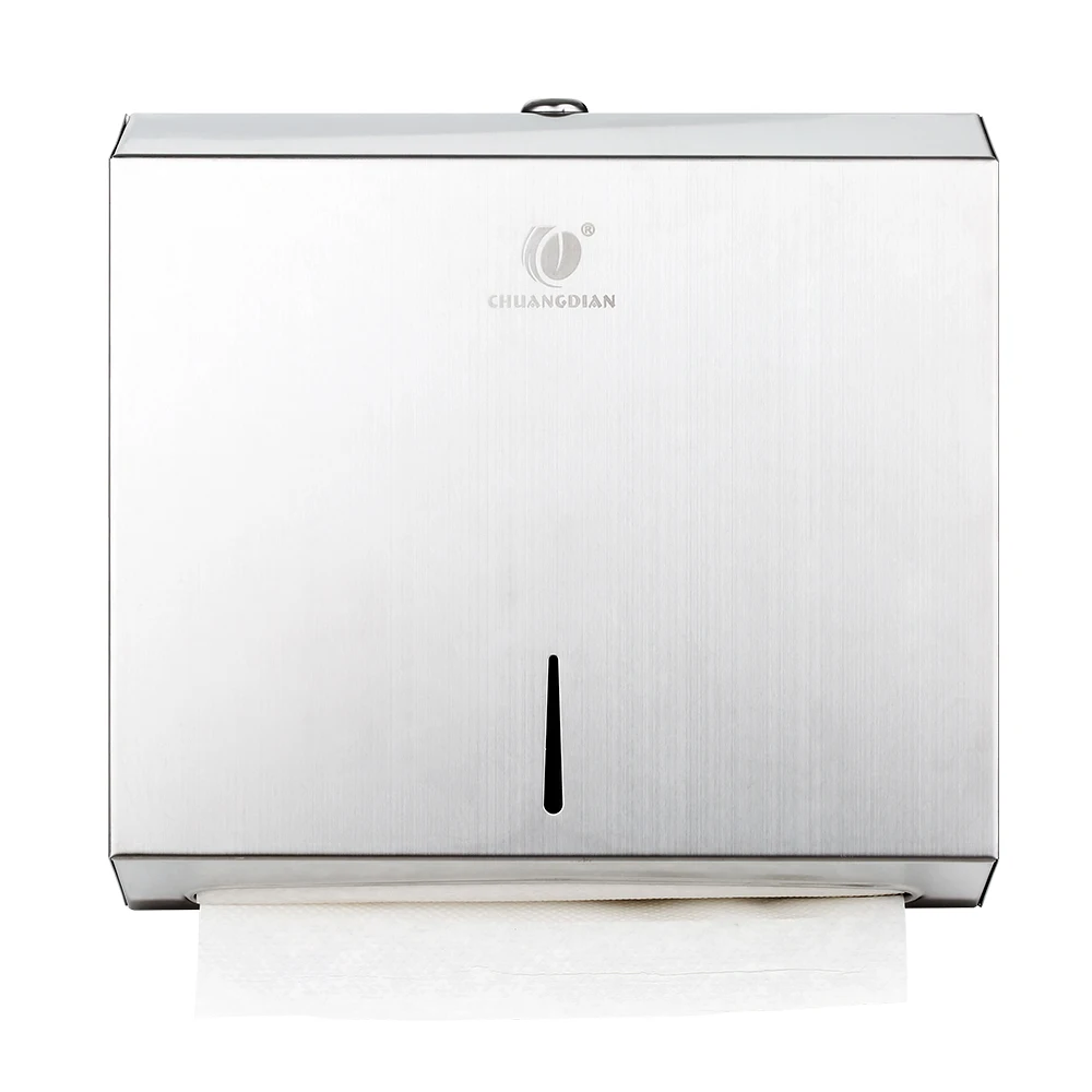 

CHUANGDIAN Wall-mounted Tissue Dispenser Waterproof Paper Hand Towel Case Stainless Steel Tissue Box Bathroom Accessories