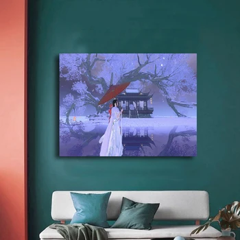

Chu Liuxiang paintings by numbers A costume play Scenery oil paint colors by number digital family Hotel decorative paint