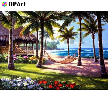 

Diamond Painting 5D Full Square/Round Drill Coconut Tree Swing Daimond Rhinestone Embroidery Painting Cross Stitch Mosaic M1531