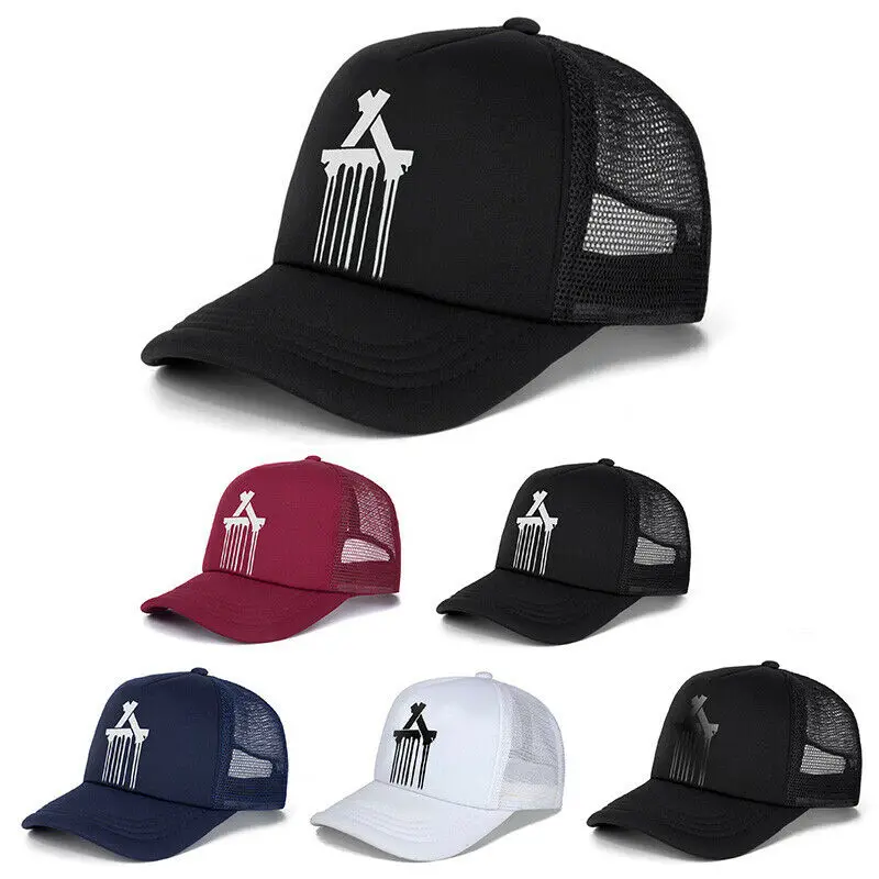 

Printed Unisex Summer Baseball Cap Letter A Pattern Caps Men Hip-Hop Hat Mesh Women Hats