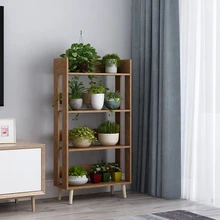 Airs Многоэтажный комнатный из твердой древесины качество гостиная балкон домашнее больше мяса для заземления цветочный горшок полка провинция пространство