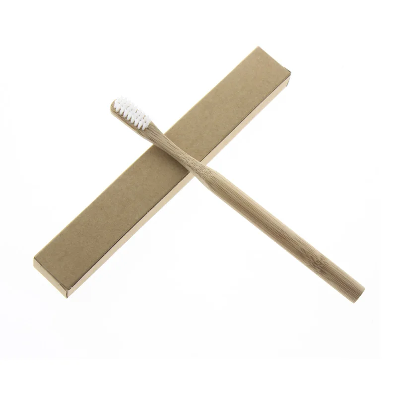 Lidar com Logotipo Escova de Cerdas Escova de Dentes Escova de Dente de Bambu Natural com Caixa Ferramentas Oral Care - Set Rodada Personalizado Branco Macias Adulto Reciclada 50 Pçs 6 Lidar Com Logotipo Personalizado Branco Escova de