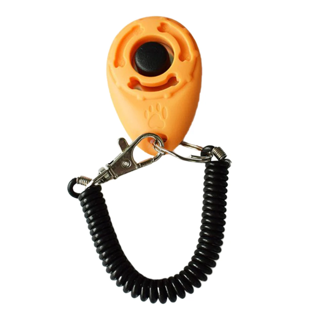 Portable Pet Dog Whistle Puppy Button Clicker Trainer Agility Aid Wrist