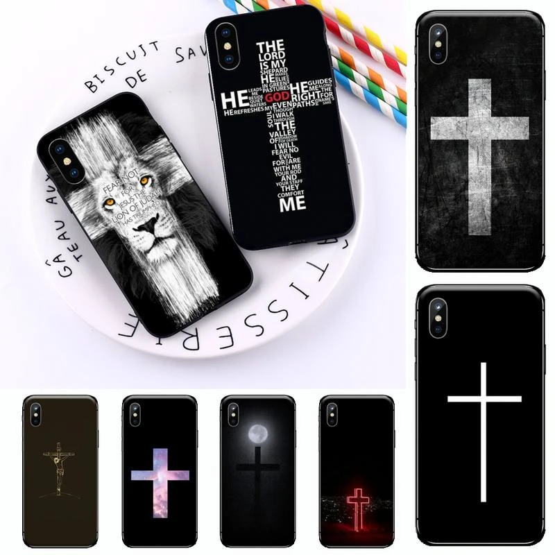 iphone 8 phone cases Jesus Christ Cross religion Phone Case for iPhone 11 12 pro XS MAX 8 7 6 6S Plus X 5S SE 2020 XR soft shell funda hull iphone 8 clear case