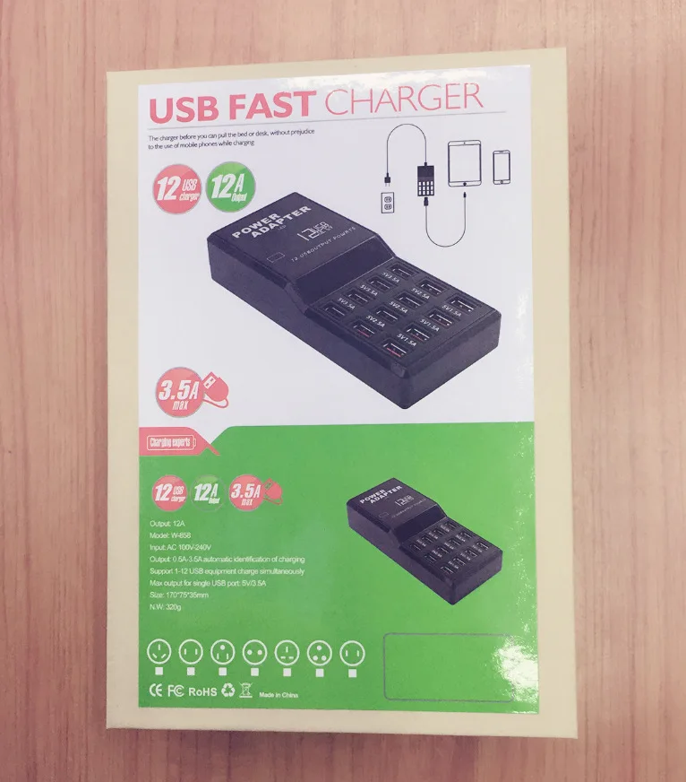 12-Outlet/4-Outlet/6-Outlet адаптер для путешествий с переключателем USB настенная розетка для мобильного телефона настольная зарядная док-станция
