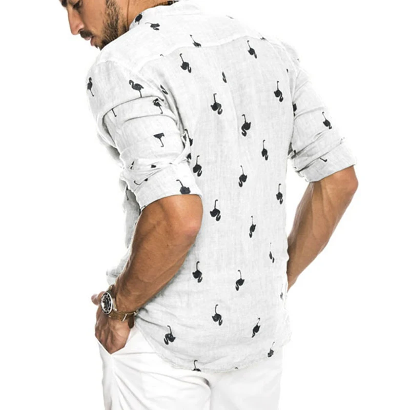 casual da moda para homens, camisa de