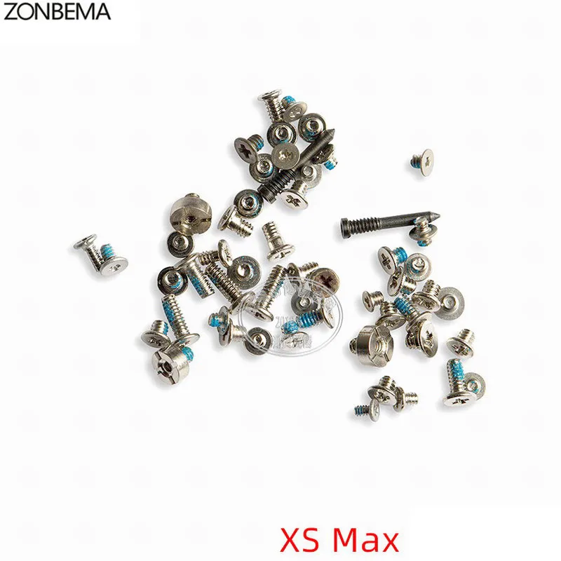 ZONBEMA полный набор винтов с нижними винтами для iPhone XS XR XS MAX Запасные части