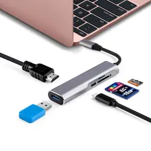 Mosible USB C концентратор к HDMI устройство для чтения карт SD TF Thunderbolt 3 адаптер Поддержка Dex режим для телефона samsung Macbook Pro/Air type-C