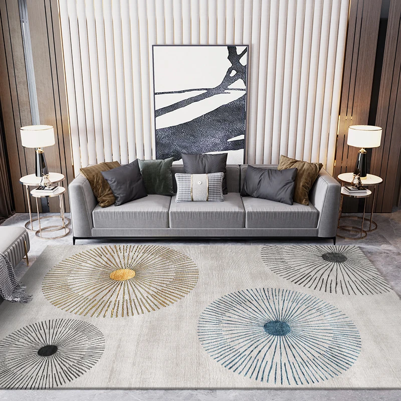 Area Rugs for Living Room with Luxury Imitation Cashmere, Non Slip Washable Rugs, Large Modern