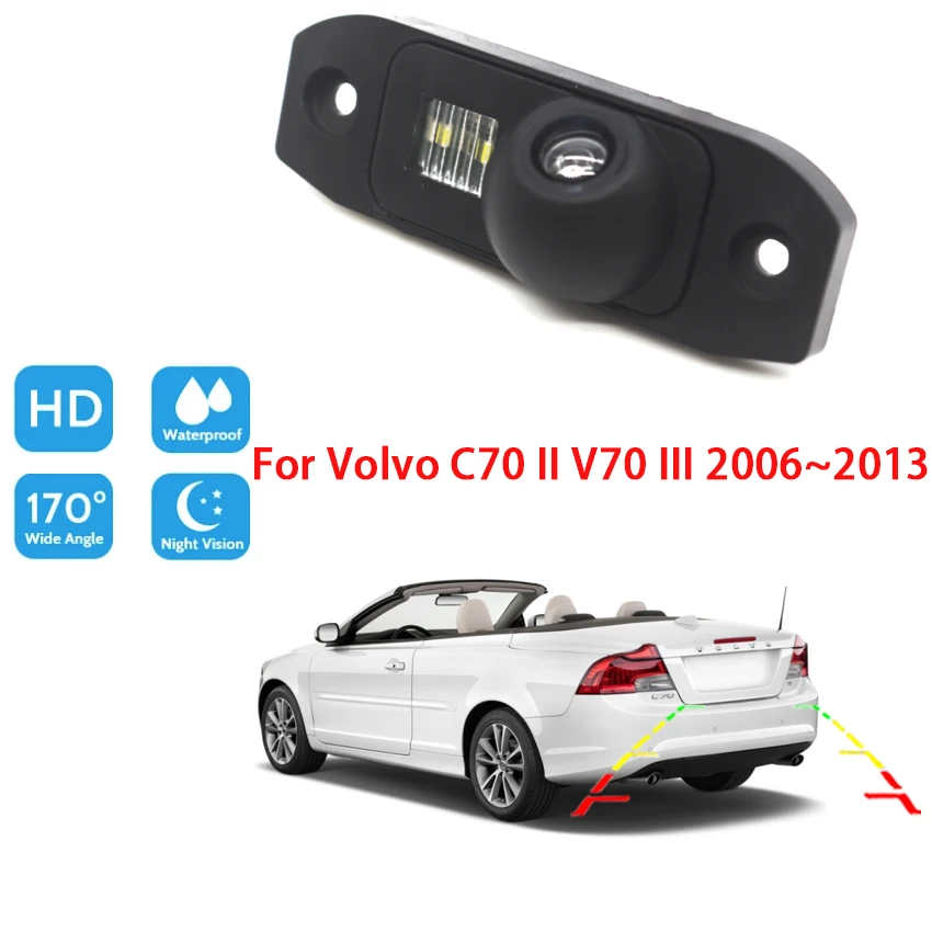 Автомобильная камера заднего вида для Volvo C70 II V70 III 2006 2007 2008 2009 2010 2011 2012 2013 CCD HD