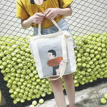 В японском стиле, Harajuku стиль, милая сумка на плечо, классные холщовые сумки для учащихся, мягкие хипстерские сумки на плечо для девочек, в студенческом стиле