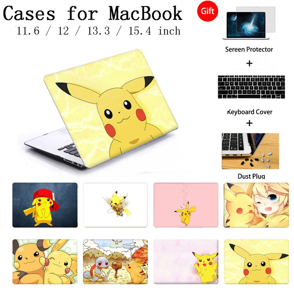 

New Laptop Cover Case For Apple MacBook Air 11 12 15 Inch For MacBook Retina Pro 13.3 15.4 Notebook Sleeve Torba Keyboard Cover