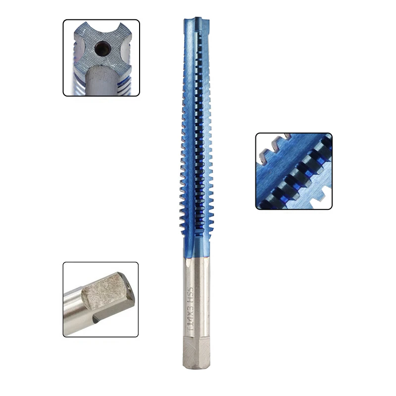1pc TR20-26 Left/Right Hand Machine Screw Tap Drill Nano Blue Coated Metric Thread Tap For Drilling Metal HSS Machine Thread Tap