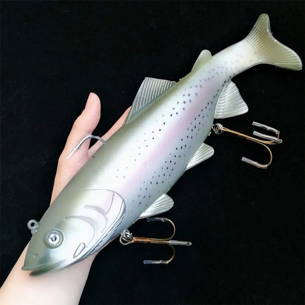 Swolfy 1pc 30センチメートル400グラムのビッグサイズ魚の餌深海釣りルアースイムベイトisca人工ソフト餌ルアーフィッシングタックル Fishing Tackle Sea Fishing Luressoft Bait Lures Aliexpress