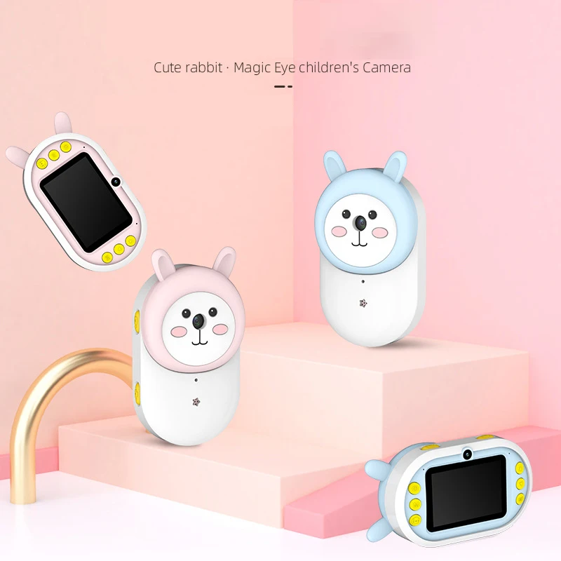 BESTKids камера, цифровые видеокамеры, wifi, Детские камеры, силиконовый чехол, мультяшная зеркальная камера s Full HD, дисплей 2,4 дюйма
