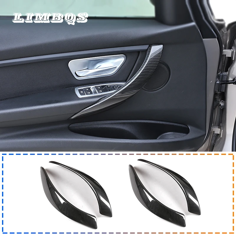 Car Interior Door Handle Decoration Cover Stickers Trim For BMW F30 F32 3GT F34