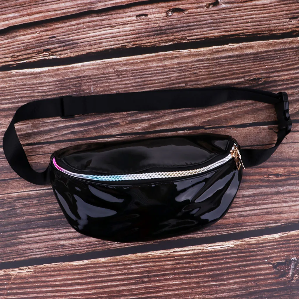 Водонепроницаемая Светоотражающая поясная сумка для бега, бега, пешего туризма, поясная сумка-кошелек - Цвет: Черный