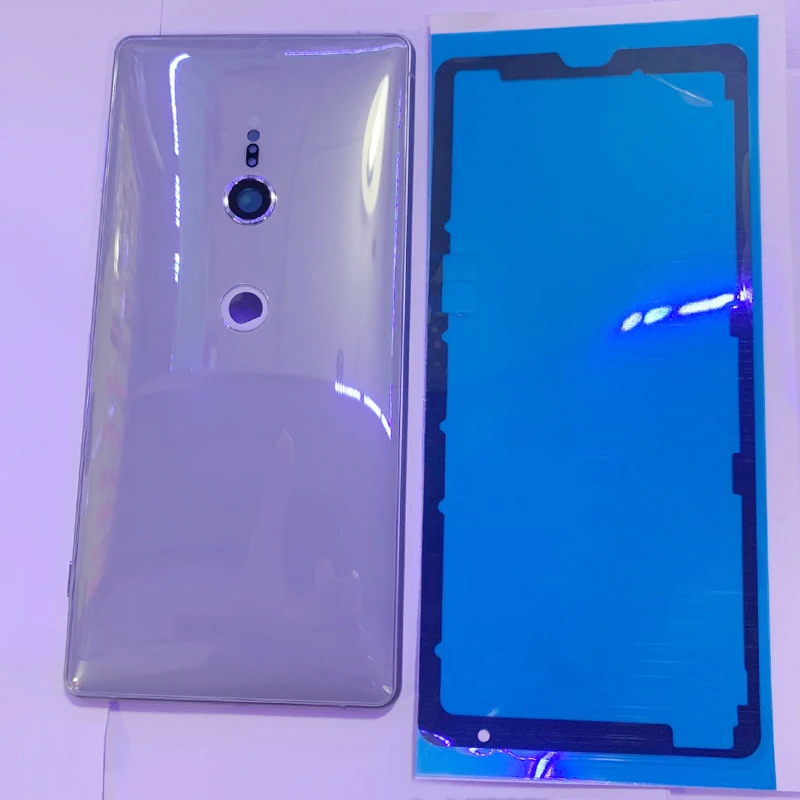 Battery Cover Back Glass Panel Rear Door Housing Case For Sony Xperia XZ2 Back Battery Cover with Rear Camera Frame Lens