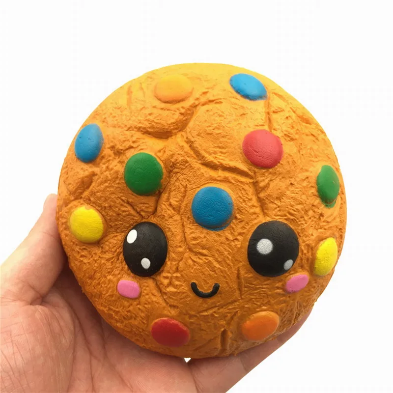 

Chocolate Expression Cookies Squishy Slow Rebound Pu Simulation Color Peas Card Through Home Toys Food Squishy Toys For Children