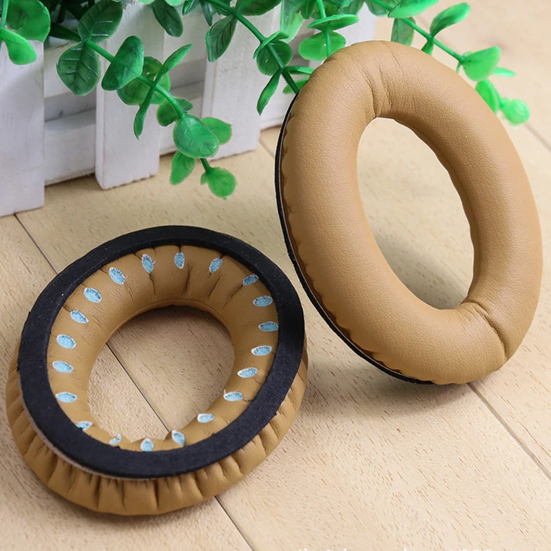 Genuine Leather Sheepskin Headset Foam Cusion Replacement for BOSE QC35 QC25 QC2 Headphone Earpads Lambskin Sponge Cover