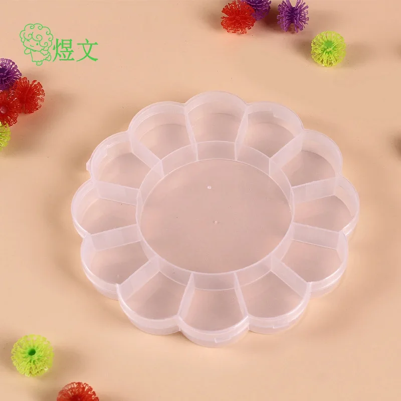 

Creative storage box plum foldable cover square transparent storage jewelry box storage box